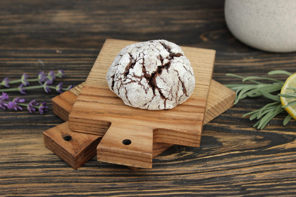 Handmade Rustic Wood Cutting Board: Farmhouse Tiered Tray Decor