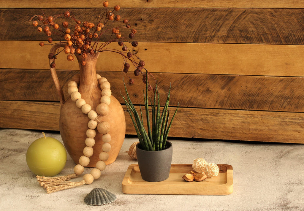 Personalized Walnut Jewelry Tray: Engraved Wooden Desk Organizer