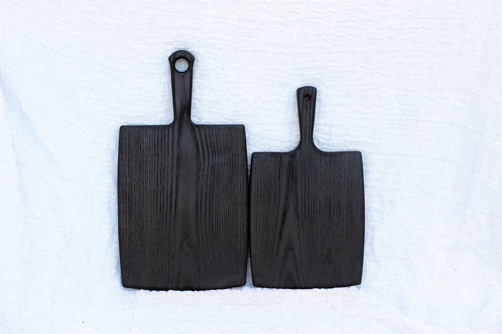 Set of custom wooden chopping boards, Black wood board, Charcuterie Serving  board, Nativity set. Cheese board gift, Burned cutting board