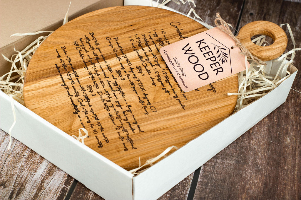 Recipe Cutting Board, Custom Engraved Board Keepsake, Handwritten Recipe, family recipe, personalized Cook boards Mother Gift From Daughter