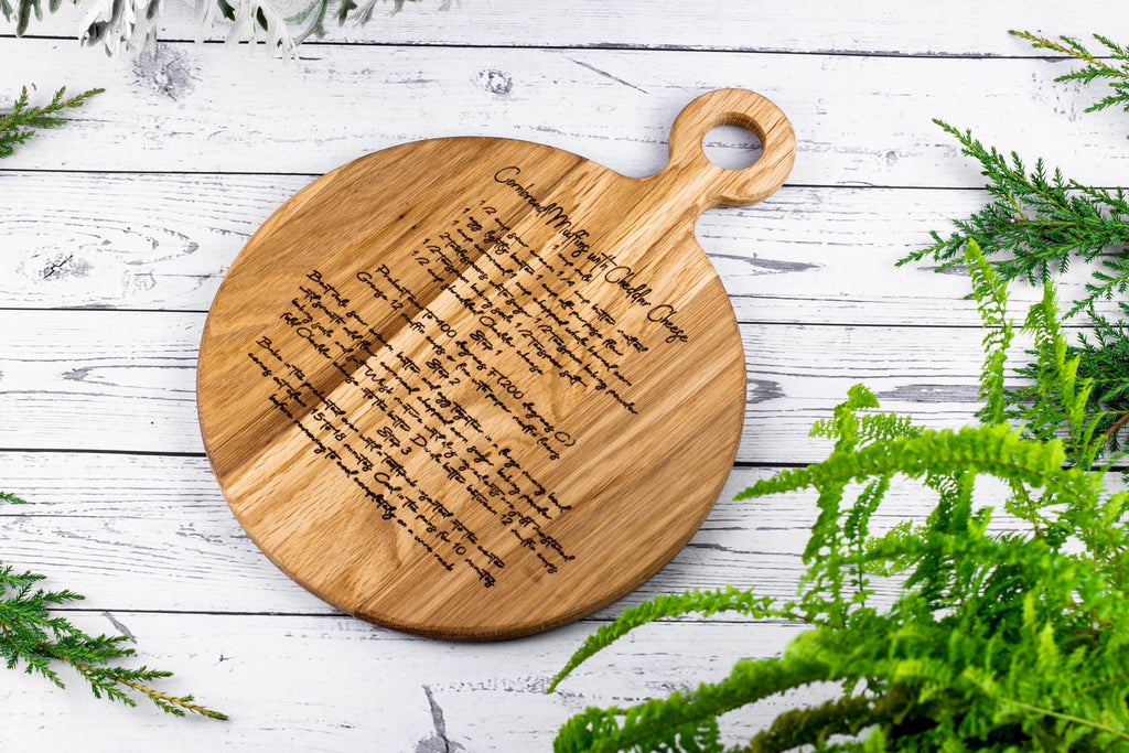 Recipe Cutting Board, Custom Engraved Board Keepsake, Handwritten Recipe, family recipe, personalized Cook boards Mother Gift From Daughter