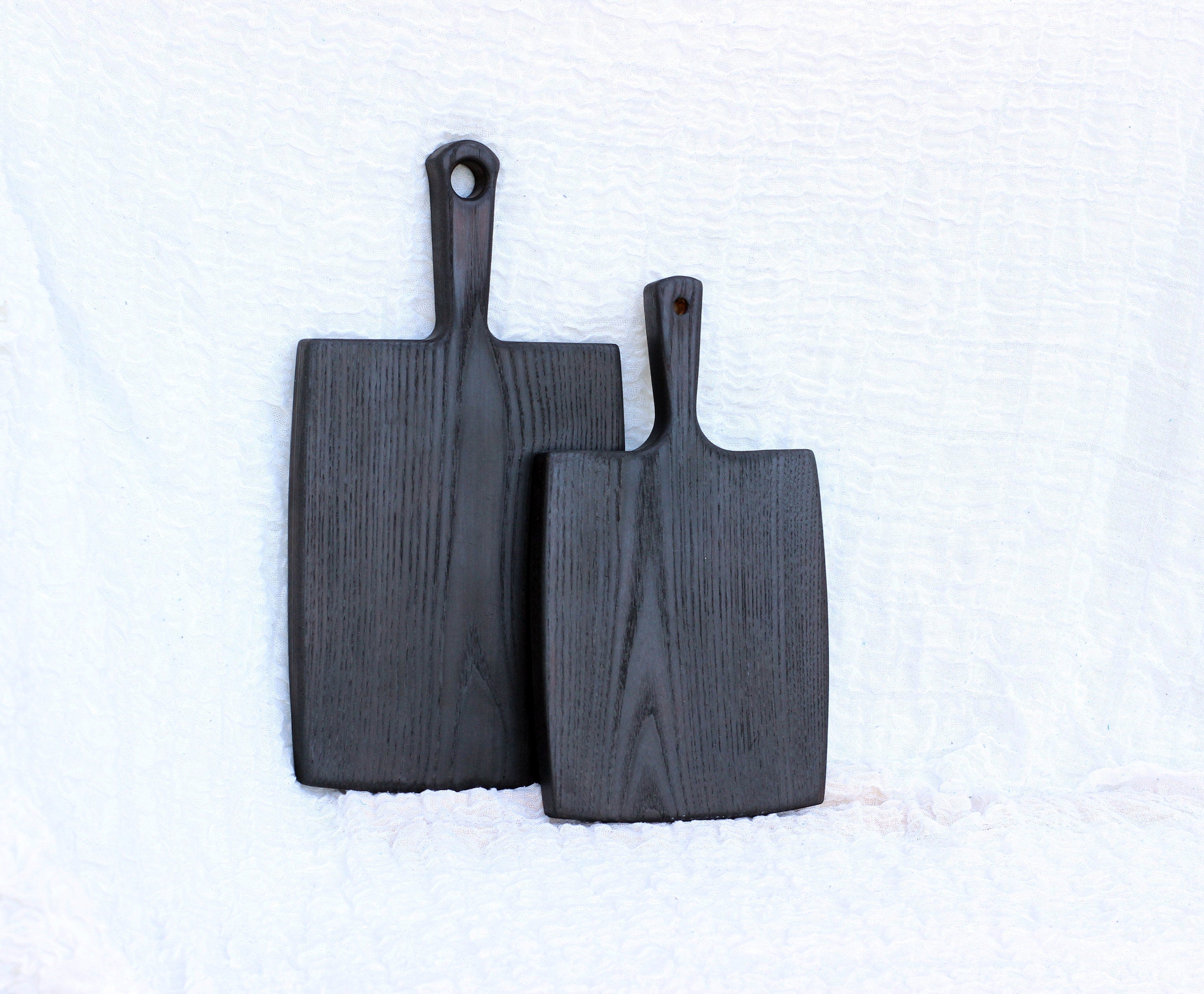 Set of custom wooden chopping boards, Black wood board, Charcuterie Serving  board, Nativity set. Cheese board gift, Burned cutting board